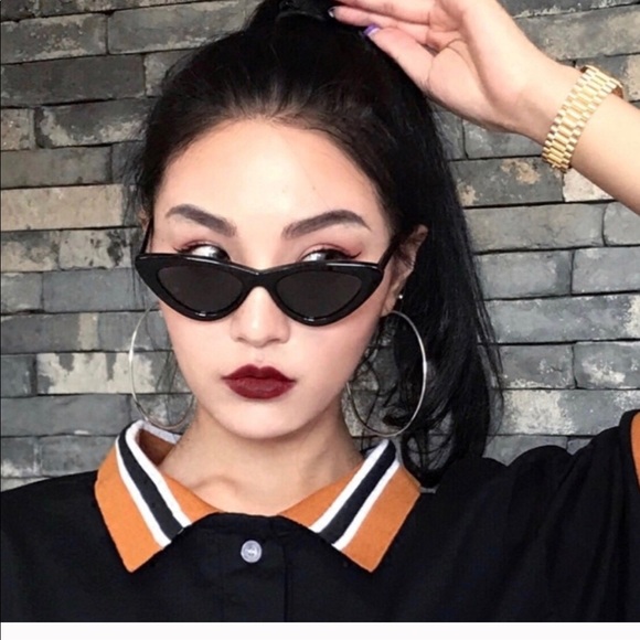 Cat eye sunglasses ! Color black - Picture 5 of 7